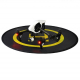 LANDING PAD 110 CM FOR DRONES, black face with a copter