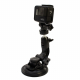 Крепление присоска Telesin на машину для GoPro с камерой HERO7 Black вид сбоку