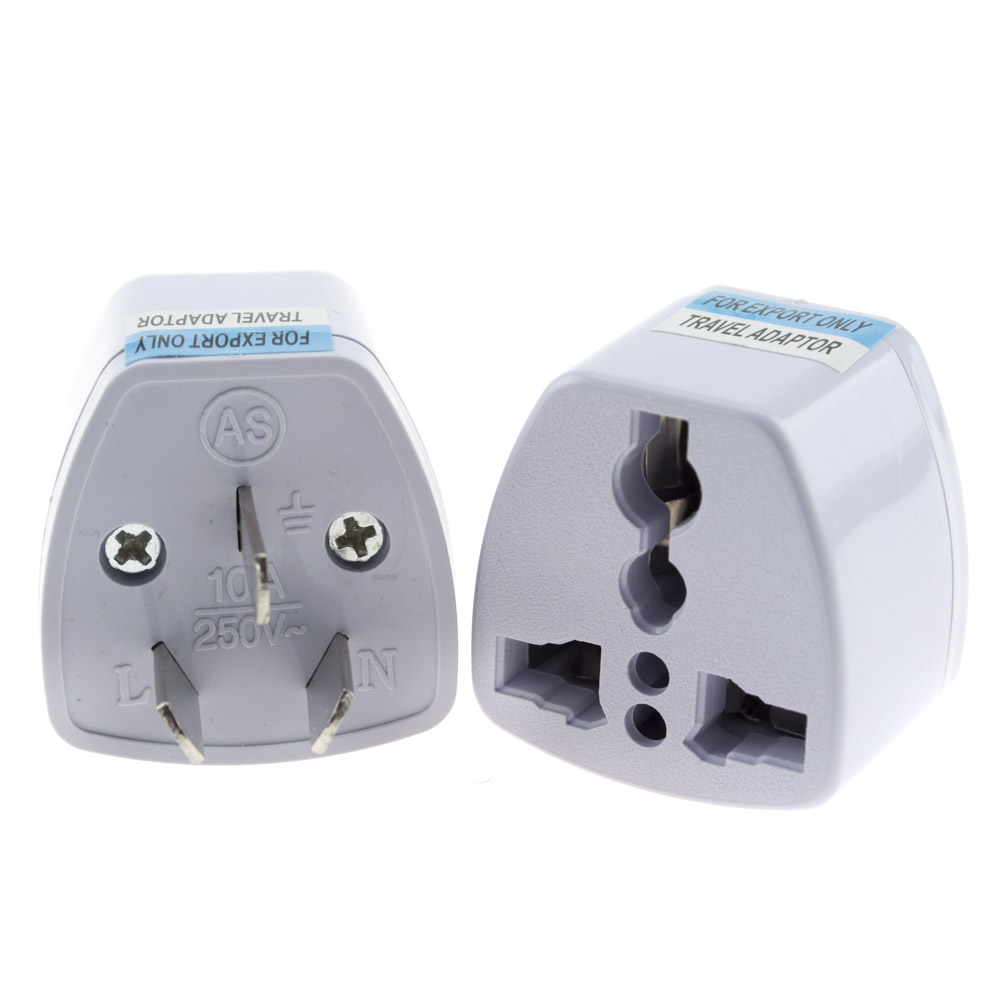 Переходник вилки EU/US/UK - AU/CN (на тип I) 10A 3 pin