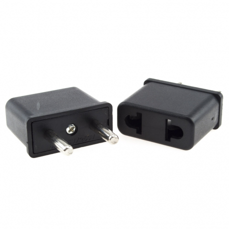 US-EU Adapter (for Type C) front and rear view