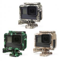 Camouflage protective frame housing for GoPro HERO7, HERO6 and HERO5 Black