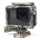 Camouflage protective frame housing for GoPro HERO7, HERO6 and HERO5 Black, grey camouflage