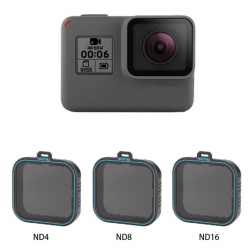 TELESIN ND4/ND8/ND16 filters set for GoPro HERO7, HERO6, HERO5 without housing
