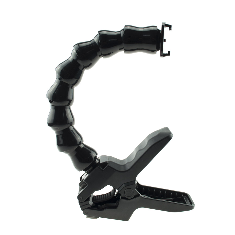 Clip for GoPro with Goose Neck - Flex Clamp overall look