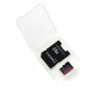 Case for a MicroSD memory card and a photo adapter SD image from the top