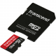 Карта пам'яті, TRANSCEND, PremiumX400, microSDXC 128GB, Class 10, UHS-I, microSD adapter