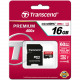 Карта памяти TRANSCEND, PremiumX400, microSDHC, 16GB Class 10, UHS-I, microSD adapter, блистер, упаковка, FULL HD