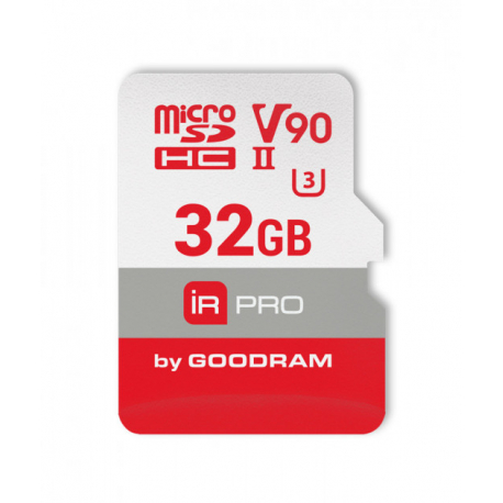 Memory card, GOODRAM IRDM PRO, microSDHC 32GB, UHS II, V90 U3