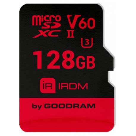 Карта памяти, GOODRAM IRDM, microSDHC 128GB, UHS II, V60 U3