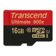 Карта пам'яті, TRANSCEND Ultimate, 600x microSDHC, 16GB