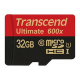 Карта пам'яті, TRANSCEND, UltimateX600 32GB, microSDHC, Class 10 UHS-I, SD adapter