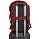 Thule Subterra Travel Backpack 34L, with a suitcase, burgundy