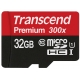 Карта памяти Transcend 32GB Premium Class 10 MicroSDHC UHS-I 300x (вид сверху)