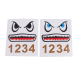 Shark Facial Expression Stickers For DJI Mavic Pro/Air /Mavic 2 Pro/Zoom /Spark