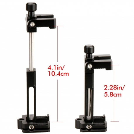 Ulanzi ST-03 Metal Phone Tripod Mount, the size of the clip