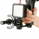 Ulanzi PT-3  Triple Cold Shoe Mount Plate, lights and microphone