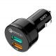 Автомобільний зарядний пристрій AUKEY Quick Charge 3.0 на 2 USB порта 30W