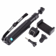 Telesin Monopod for GoPro with a tripod and phone mount, equipment