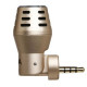 BOYA BY-A100 Microphone for iOS devices with mini jack port 3,5 mm, side view