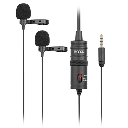BOYA BY-M1DM Dual Omni-directional Lavalier Mic, main view