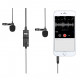 BOYA BY-M1DM Dual Omni-directional Lavalier Mic, with smartphone