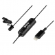 BOYA BY-DM1 Lightning lavalier mic for iOS devices, close-up