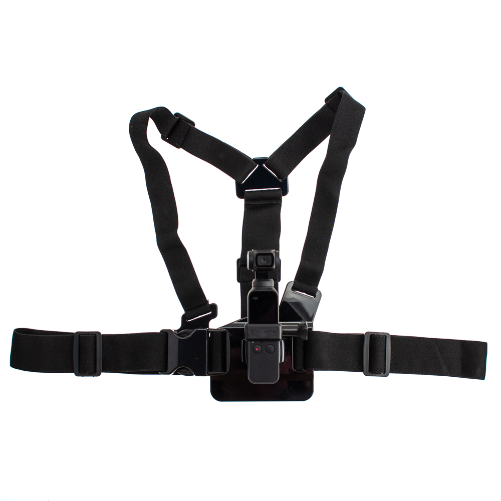 Mount for DJI Osmo Pocket on the chest front view 