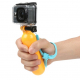 Shoot floating hand grip for GoPro, with a camera