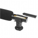 Универсальный стереомикрофон Shoot для DSLR камер, аккумуляторная батарея