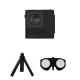 Insta360 EVO, equipment, with tripod and VR glasses