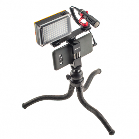 Video blogging kit with flexible mounting (main view)