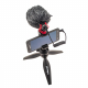 Holder-tripod with microphone for smartphone
