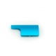 Алюминиевая защелка бокса для GoPro 4 - Lock Buckle (голубая, вид сверху)