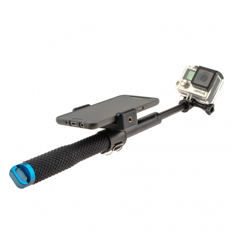 Monopod for GoPro POV Pole 36 "with phone holder (side view)