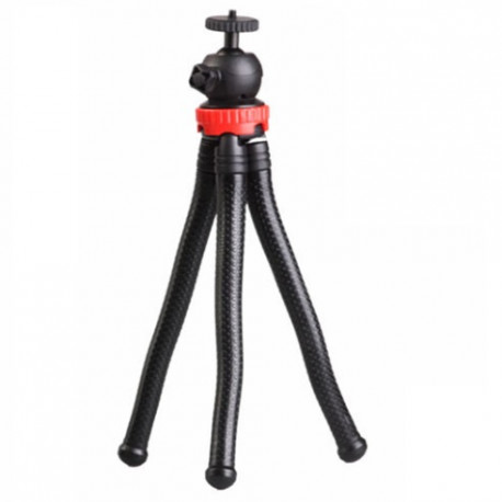 FLEXIBLE RUBBERIZED TRIPOD FOR CAMERAS AND PHONES WITH REMOVABLE BALLHEAD, main view