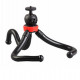 FLEXIBLE RUBBERIZED TRIPOD FOR CAMERAS AND PHONES WITH REMOVABLE BALLHEAD, appearance