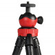 FLEXIBLE RUBBERIZED TRIPOD FOR CAMERAS AND PHONES WITH REMOVABLE BALLHEAD, close-up