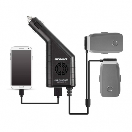 Автомобильное зарядное устройство Sunnylife 3-в-1 для DJI Mavic 2 Pro/Zoom