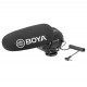 Суперкардиодный конденсаторный микрофон-пушка BOYA BY-BM3031 с регулятором мощности звука, внешний вид