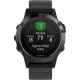 Garmin fenix 5 Multi-Sport Training GPS Watch (Slate Gray, Black Band), front view