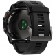 Garmin fenix 5X Sapphire Edition Multi-Sport Training GPS Watch (Slate Gray, Black Band), back view