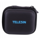 Мини кейс Telesin для хранения GoPro без корпуса (XXS), фронтальный вид черный