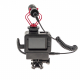 Directional microphone with adapter and frame for GoPro HERO7, HERO6, HERO5 Black (back view2)