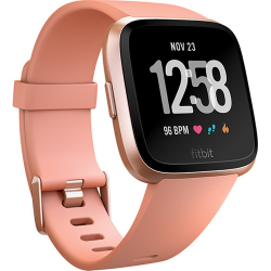 Fitbit Versa Fitness Watch (Peach/Rose Gold)
