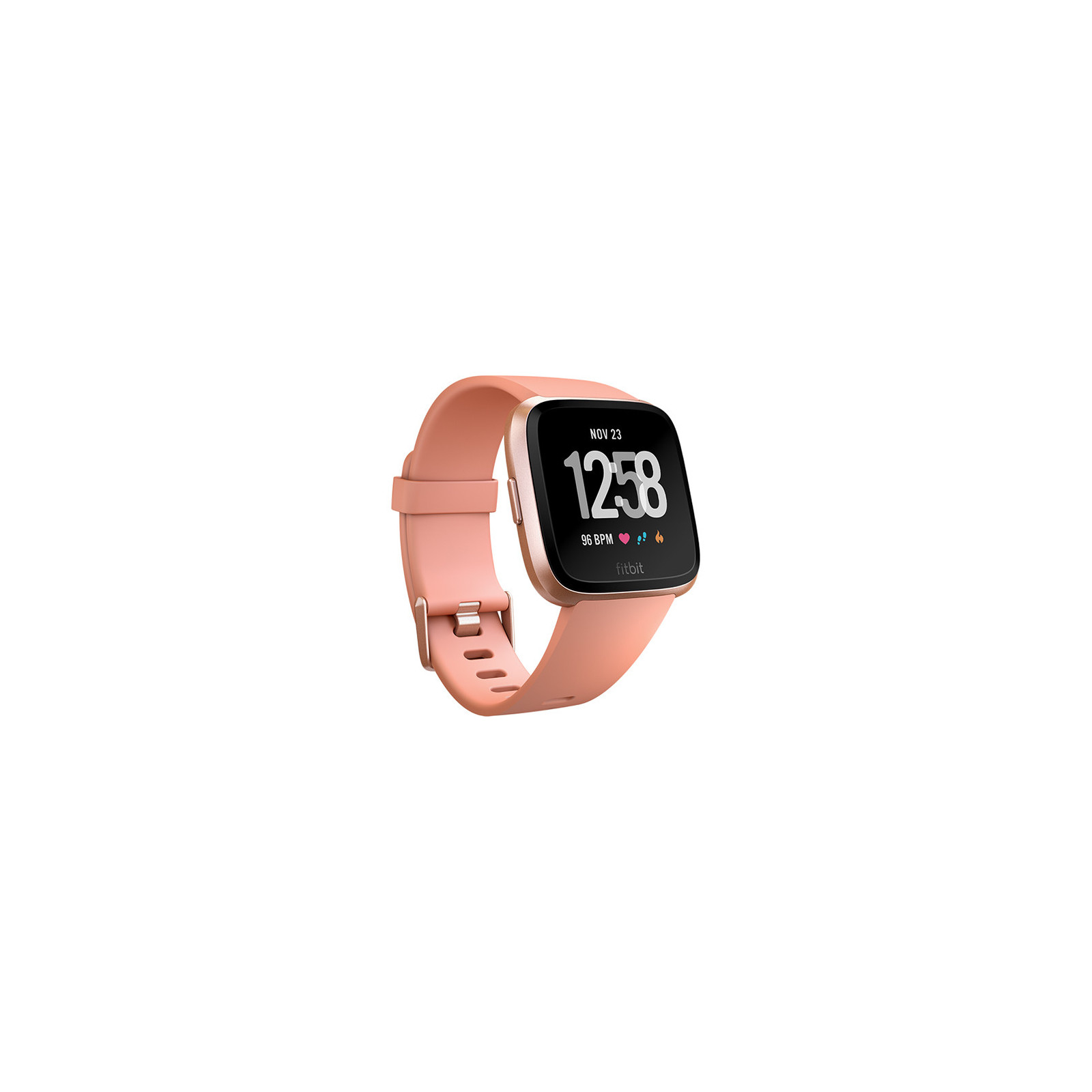 Fitbit Versa Fitness Watch (Peach/Rose Gold). Description, features ...