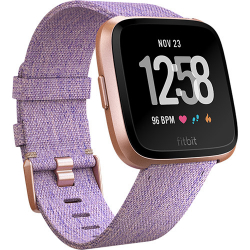 Fitbit Versa Fitness Watch Special Edition (Lavender Woven/Rose Gold Aluminum)