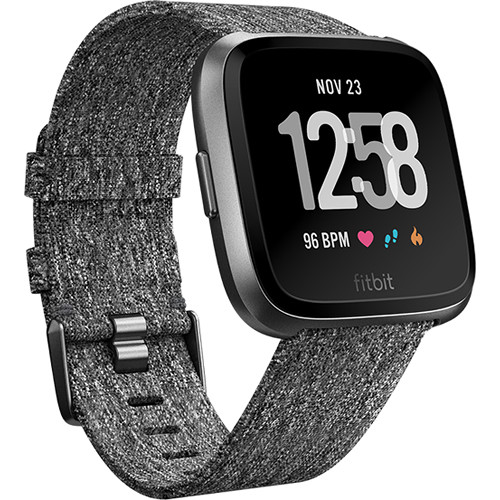 Фитнес-часы Fitbit Versa Fitness Watch Special Edition (Charcoal Woven/Graphite Aluminum)