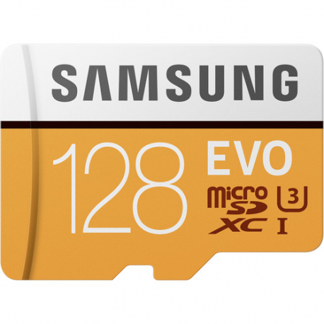 Карта пам'ятi SAMSUNG EVO microSDXC 128GB UHS-I U3, головний вид