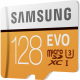 Memory card SAMSUNG EVO microSDXC 128GB UHS-I U3, close-up