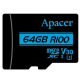 Карта пам'ятi APACER microSDXC 64GB UHS-I U3, головний вид